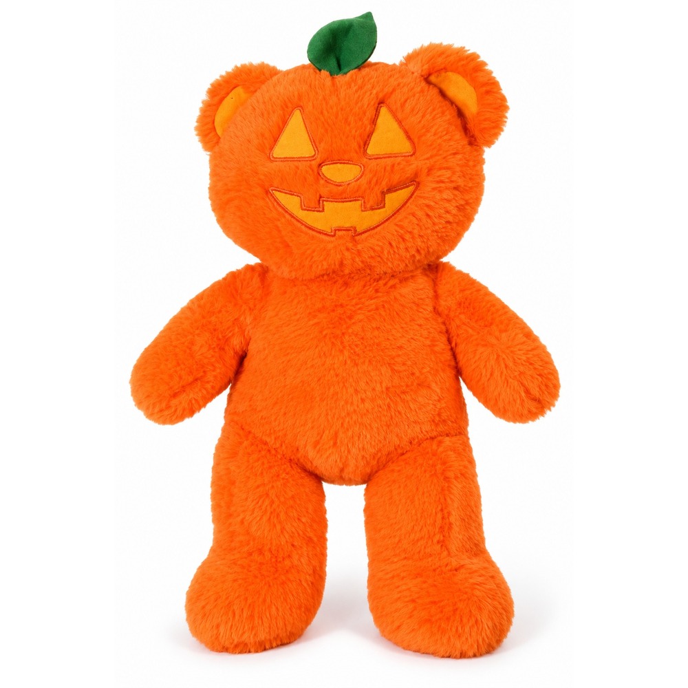 2024 Build A Bear Pumpkin Teddy Bear Halloween Plush,  Orange Stuffed Animal